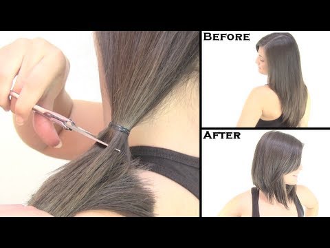 Как правильно обрезать волосы для шиньона