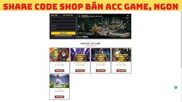 SHARE CODE SHOP BÁN ACC GAME, CÓ MỤC CÀY THUÊ GAME ROBLOX| CÓ NẠP THẺ TỰ ĐỘNG, AUTO ATM | TUANORI.VN