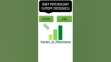 GSET PSYCHOLOGY CUTOFF 2022 (2021) || GSET PSYCHOLOGY || ALL EXAM CUTOFF