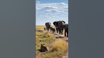 Tiger Attack on elephants #shortsfeed #shorts #elephant #tiger #animals #wildlife  #tigerspotted