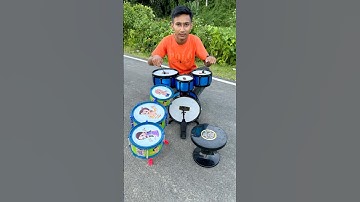 NEW Jazz Drums set colour blue is drums Unboxing #shorts