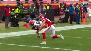 Browns Fumble in Endzone Which Causes Touchback | Browns vs Chiefs Playoffs