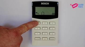 Deleting a remote control on a Bosch Solution 880 series alarm panel.