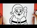 COMO DIBUJAR A PAPA NOEL