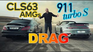 MB CLS63s vs 911 Turbo S | ტესტდრაივი და დრაგი