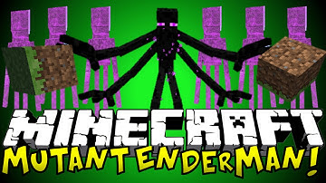 Minecraft Mods: MUTANT ENDERMAN! (Mutant Creatures Mod)