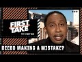 OH HELL NO! Stephen A. doesn’t think Deebo Samuel is making a mistake | First Take