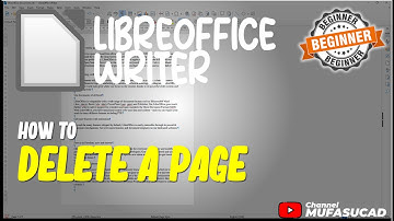 Libreoffice Writer How To Delete A Page