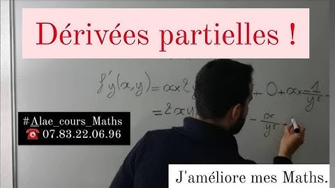 Dérivées partielles - fonctions à deux variables. # J