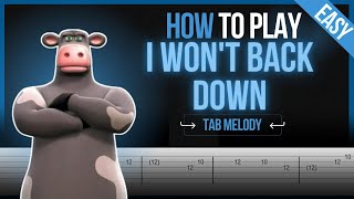 PDF Sample I Won't Back Down - NÃO VOU DAR PARA TRÁS - easy guitar tab & chords by TabMaster.