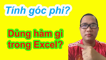 Hàm tính góc từ giá trị lượng giác trong Excel || Hàm acos, asin, atan, acot và hàm degrees