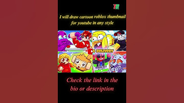 I will draw cartoon roblox thumbnail for youtube in any style #shorts #youtubeshorts #shortsvideo