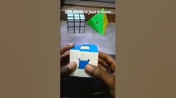 #Dot pattern just 4 moves#king of Cubing #shorts #trending #cubelover