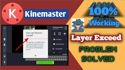 How to solve Layer Maximum Exceed Problem in Kinemaster Tamil | Gobi_Muthu