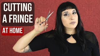 Cutting a fringe at home