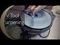 How to sharpen V tool - grinding Keel How to sharpen V tool - grinding Keel