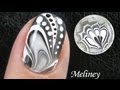 WATER MARBLE Nail Art Tutorial -  Black & White Design How to Basics Techniques 水染彩繪美甲