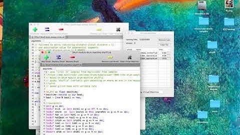 ChucK glitch beat + fuzz bass + filter sequence