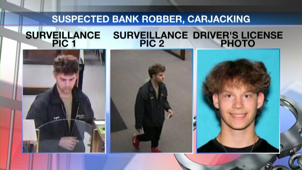 Bank robbery and carjacking suspect taken into custody - YouTube