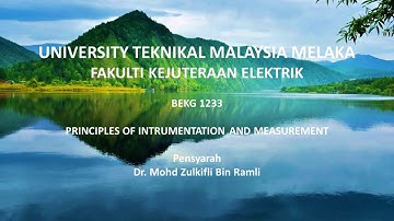 BEKG 1233: Sensors and Transducers Part 2