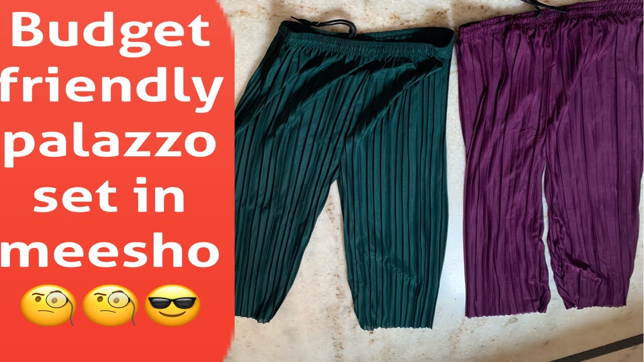 Meesho palazzo set/ meesho pants/ meesho combo offer YouTube