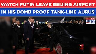 Putin In China: Watch Russia President Leave Beijing Airport In His Bomb Proof, Tank-Like Limo AURUS