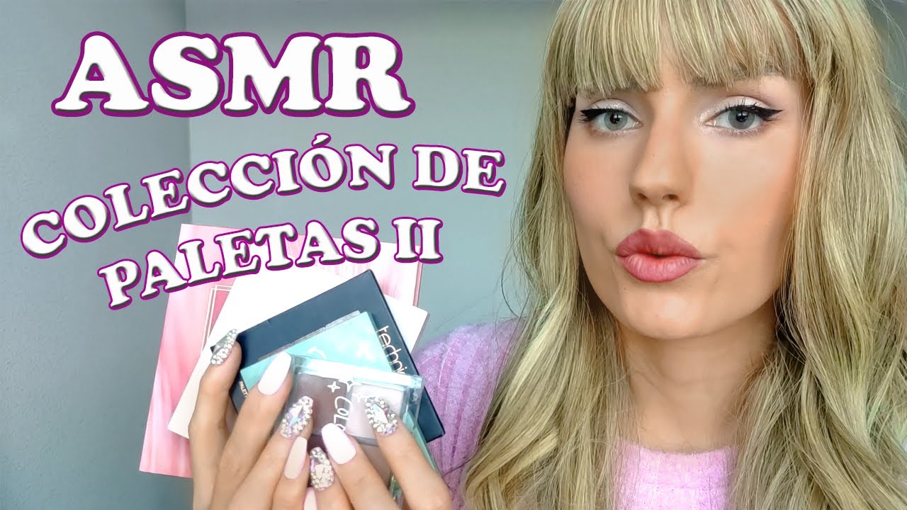 ASMR COLECCIÓN DE PALETAS PARTE 2- Tapping y susurros | HelenASMR