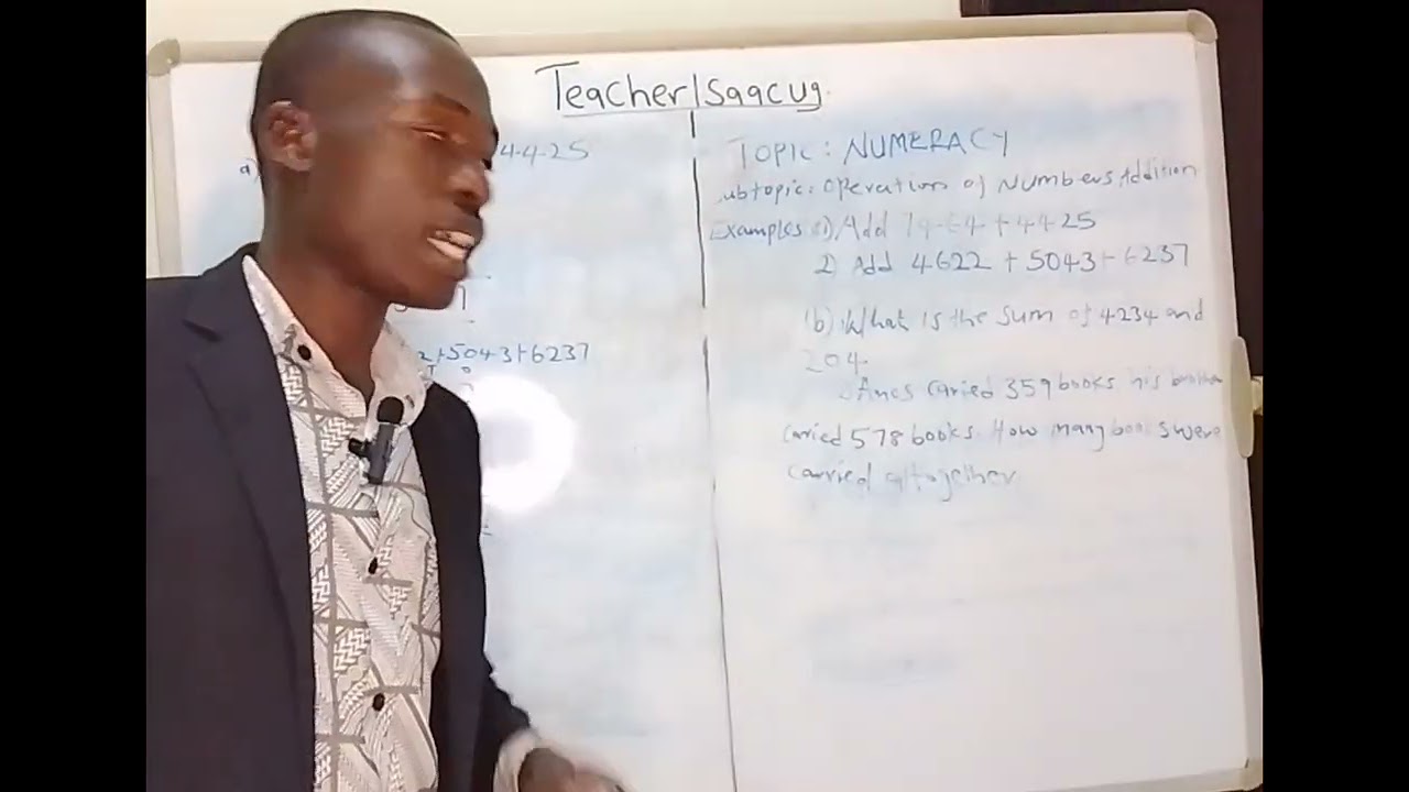 Grade 4: How to deal with Numeracy in addition.