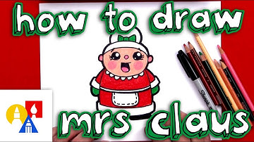 How To Draw Cartoon Mrs. Claus