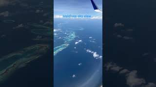 Maldives 🇲🇻 islands sky view #shorts #trendingshorts #youtube #avalok #maldives #travel #honeymoon