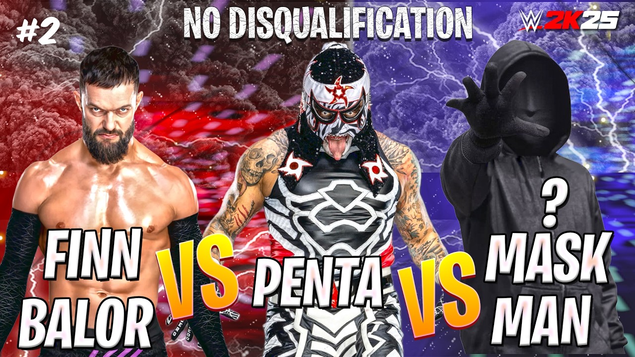 Who Is the Masked Man? vs Finn Balor vs Penta | WWE 2K25 - Dream Match