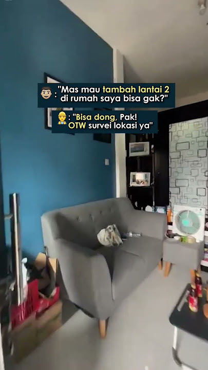 Renovasi tambah lantai 2 rumah minimalis modern murah banget😍