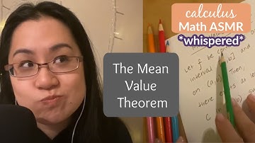 quicker whispered math asmr | Calculus | Mean Value Theorem