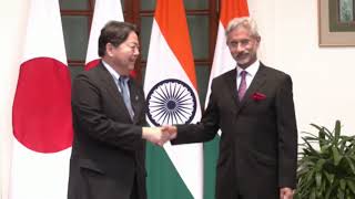 Japanese foreign minister holds talks with Indian counterpart in New Delhi