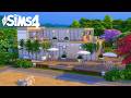 Elegant Modern Japanese Restaurant + Terrace 🌿| The Sims 4 | Relaxing Speed Build | ASMR | No CC