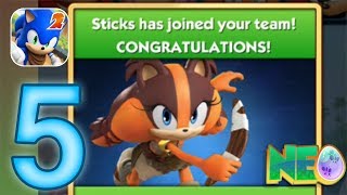 Sonic Dash 2: Sonic Boom Gameplay Walkthrough Part 5 - Sticks Unlocked (iOS, Android) screenshot 5