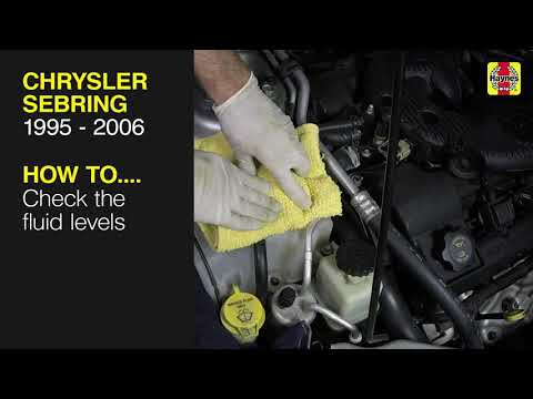 How to Check the fluid levels on the Chrysler Sebring 1995 - 2006