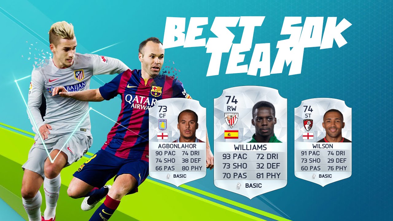 Best 50K Team Fifa 16
