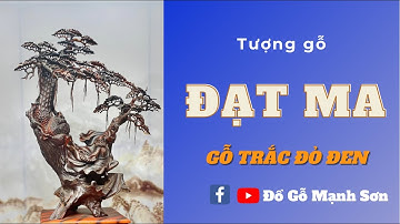 Tượng Đạt Ma Gỗ Trắc Đỏ Đen: Đạt Ma Thế Võ | Đồ Gỗ Mạnh Sơn #shorts