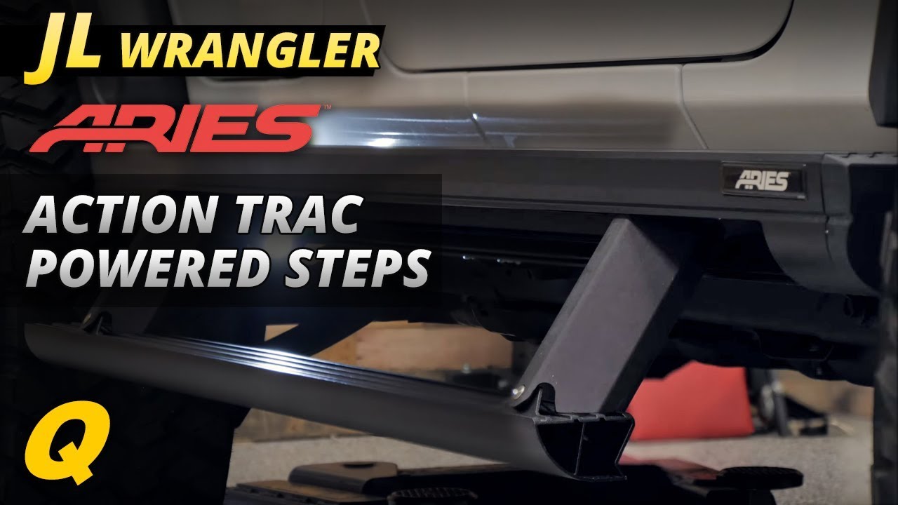 Aries ActionTrac Powered Running Boards for Jeep Wrangler JK & JL YouTube