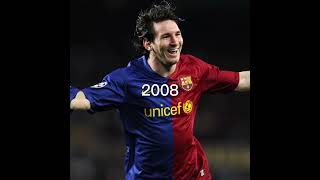 Messi Over The Years