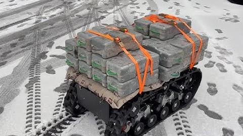 Tin-12E Heavy-Duty Robot Chassis Load Test