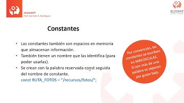 Curso Javascript U1·08 - Constantes