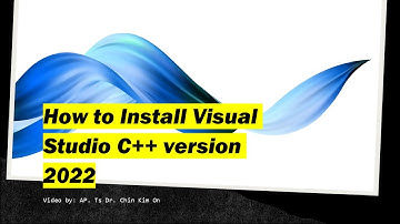 Install Visual Studio C++ version 2022