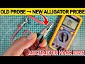 Convert Multimeter Old Probe 🔌 into Alligator Clip Probe | Multimeter Testing Hack 🪛 | DIY Project 🔥