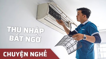 Thợ Điện Lạnh Thu Nhập Bao Nhiêu ? Tương Lai Nghề Ra Sao ... [Vlog Chuyện Nghề]