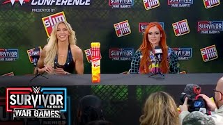 Charlotte Flair and Becky Lynch get emotional: Survivor Series: WarGames Press Conference highlights