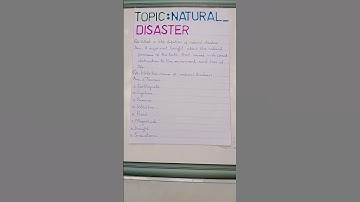Natural disaster/names of natural disasters by Learn english with nida