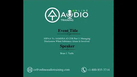 HIPAA vs SAMHSA 42 CFR Part 2