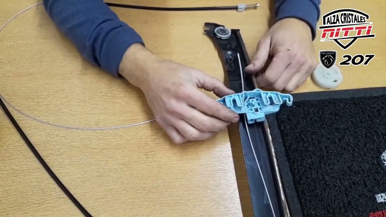 Tutorial reparación de máquina levanta vidrio Peugeot 207 2008/2016